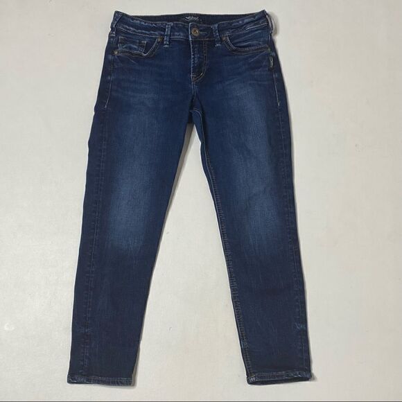 Silver | Suki Skinny High Rise Crop Jeans - Picture 1 of 7